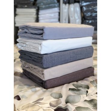 Washed Cotton Fitted Sheet