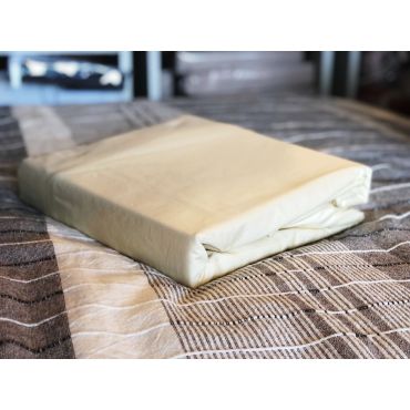 Medussa Long Staple Cotton Fitted Sheet - Cream