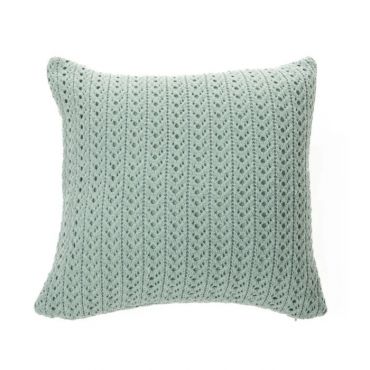 Naja sage knit decorative cushion